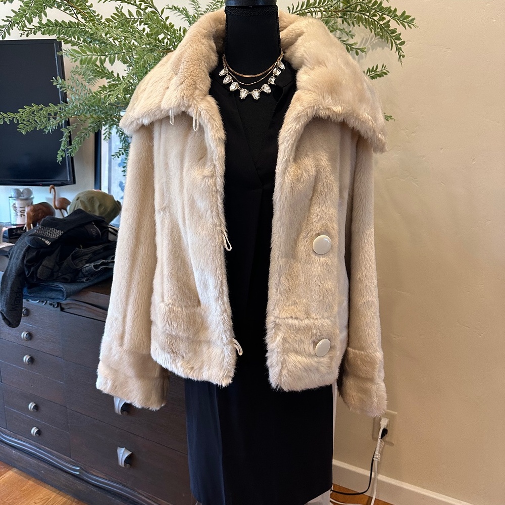 Banana Republic Faux Fur Coat